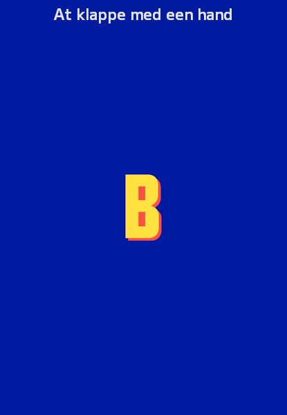 At klappe med een hand