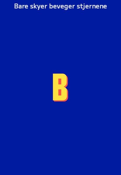 Bare skyer beveger stjernene