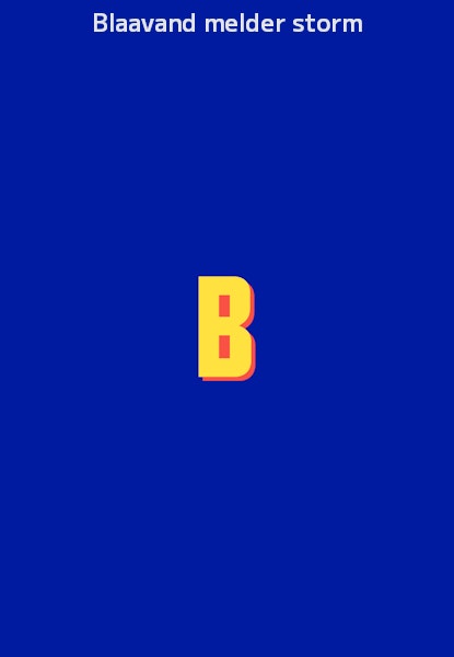 Blaavand melder storm