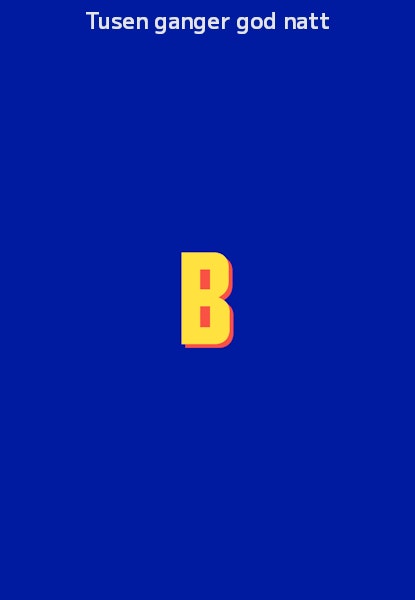 Tusen ganger god natt