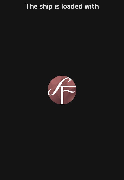 The ship is loaded with