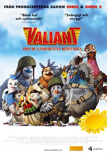 Valiant och de fjäderlätta hjältarna