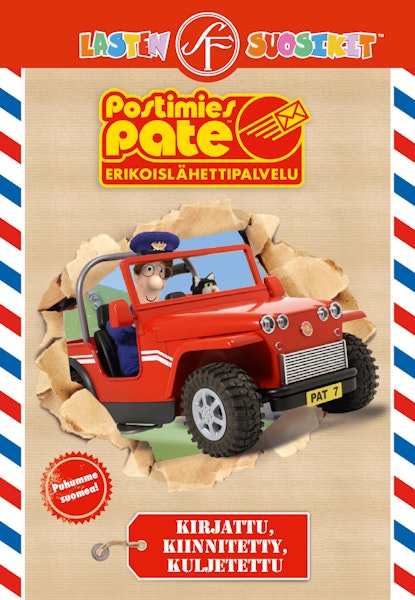 Postimies Pate - Kirjattu, kiinnitetty, kuljetettu