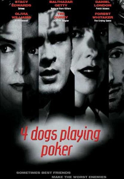 Four Dogs Playing Poker