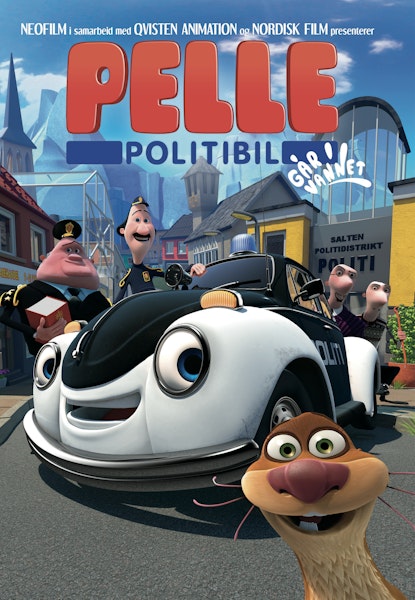 Pelle Politibil går i vannet