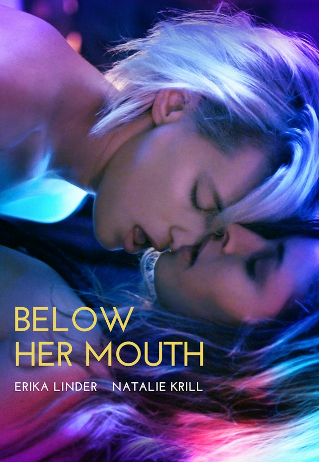 Below her mouth