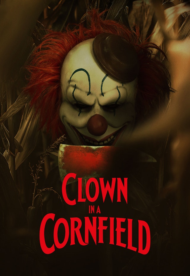 Clown in a cornfield