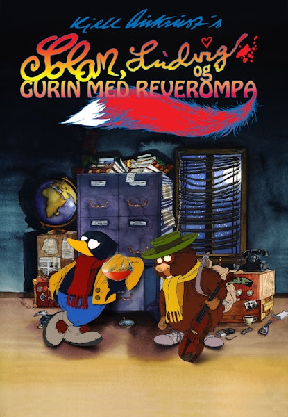 Solan, Ludvig og Gurin med reverompa