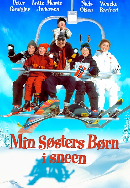 Min søsters børn i sneen