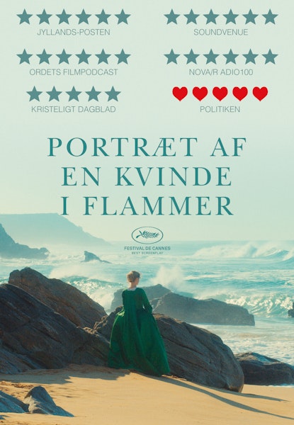 Portræt af en kvinde i flammer