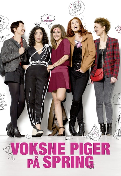 Voksne piger på spring