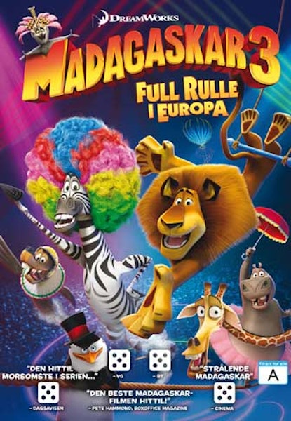 Madagaskar 3: Full rulle i Europa