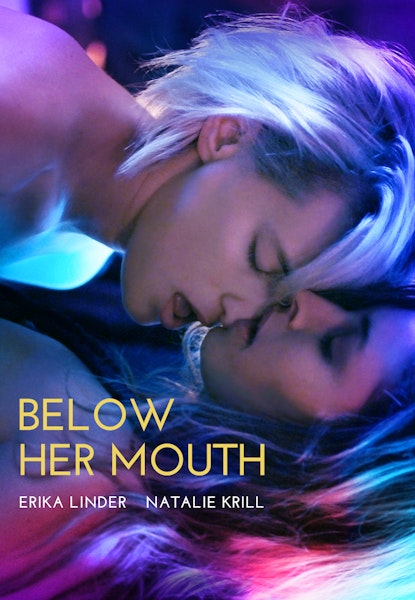 Below her mouth